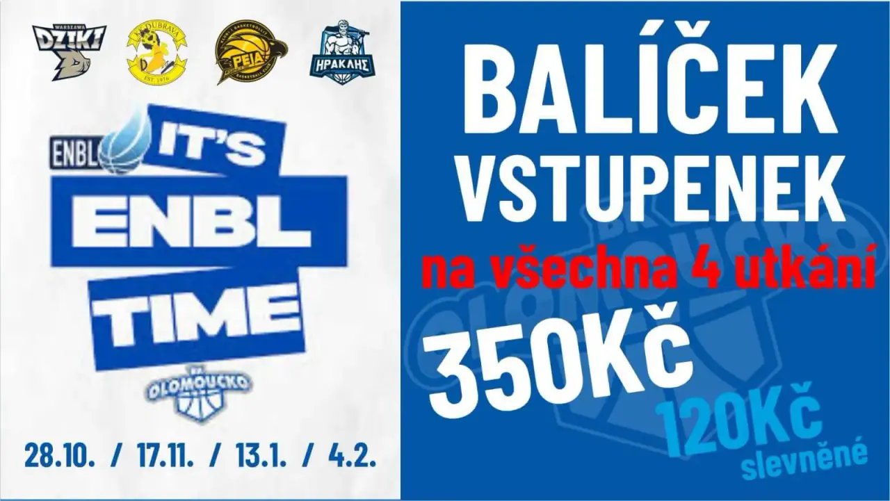 Balíček ENBL domácích zápasu