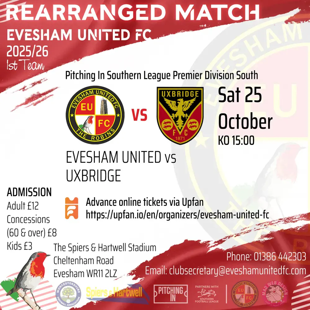 Evesham United FC vs Uxbridge