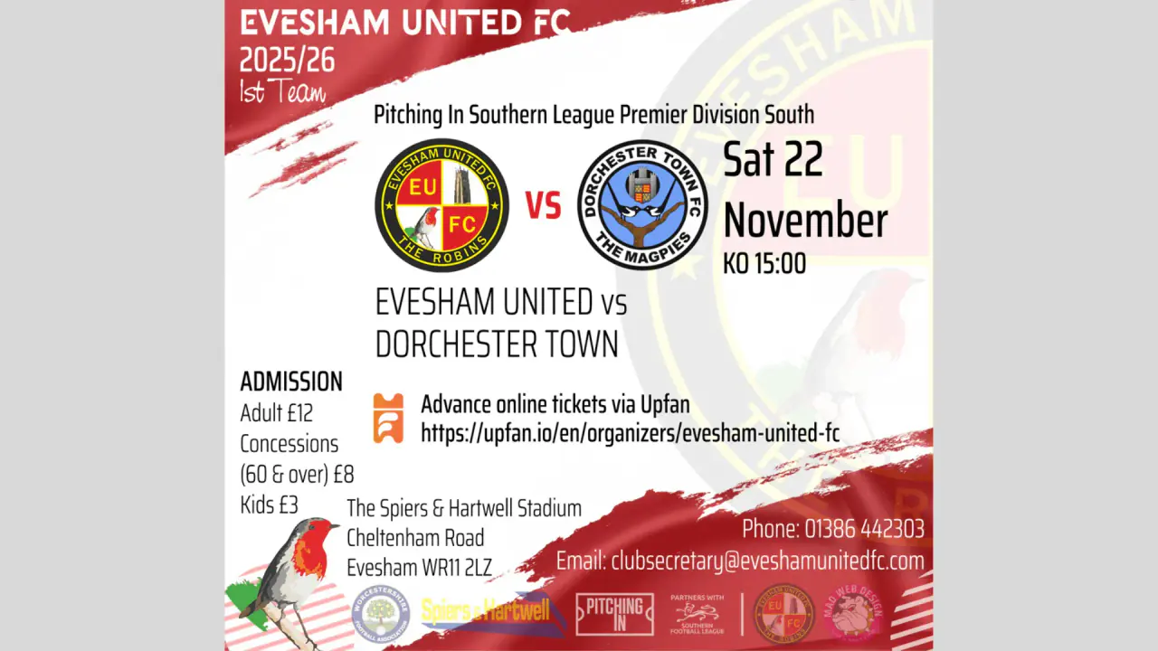 Evesham United FC vs Dorchester Town FC