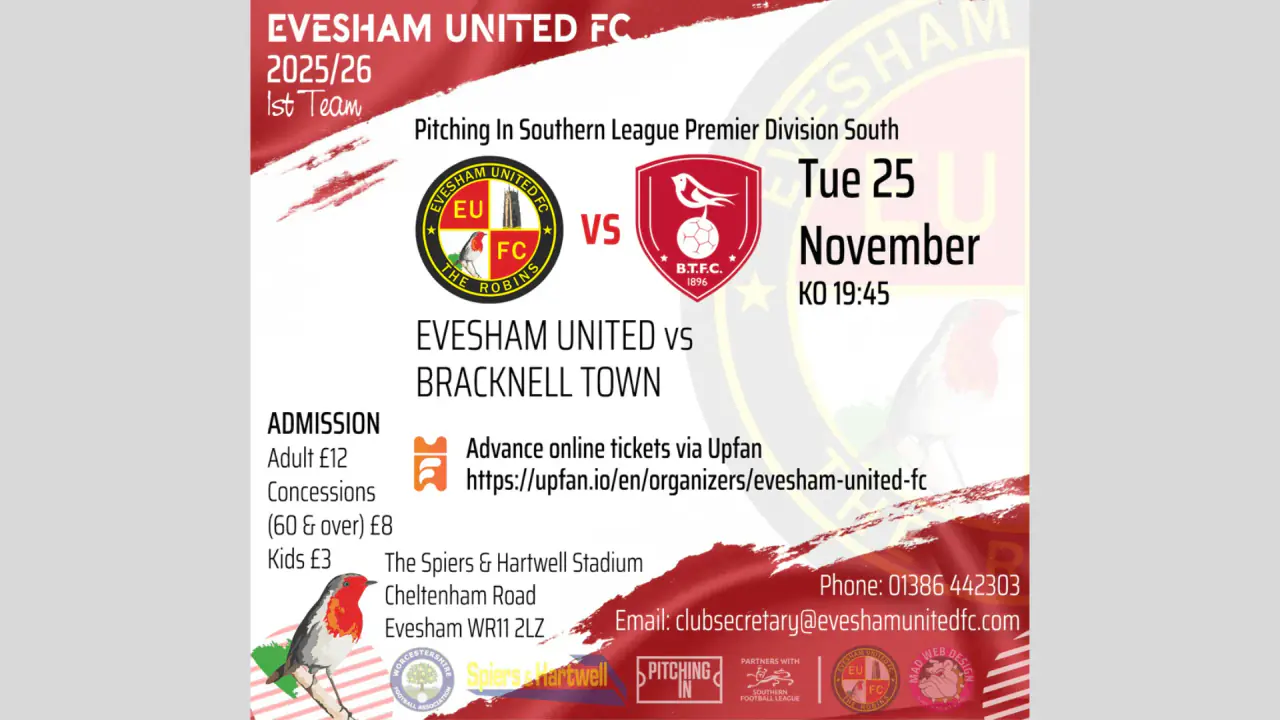Evesham United FC vs Bracknell Town FC