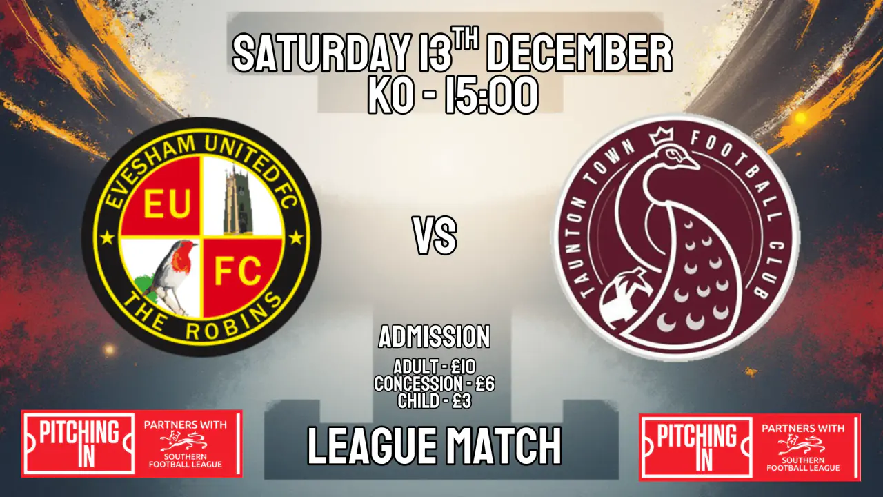 Evesham United FC vs Taunton Town FC