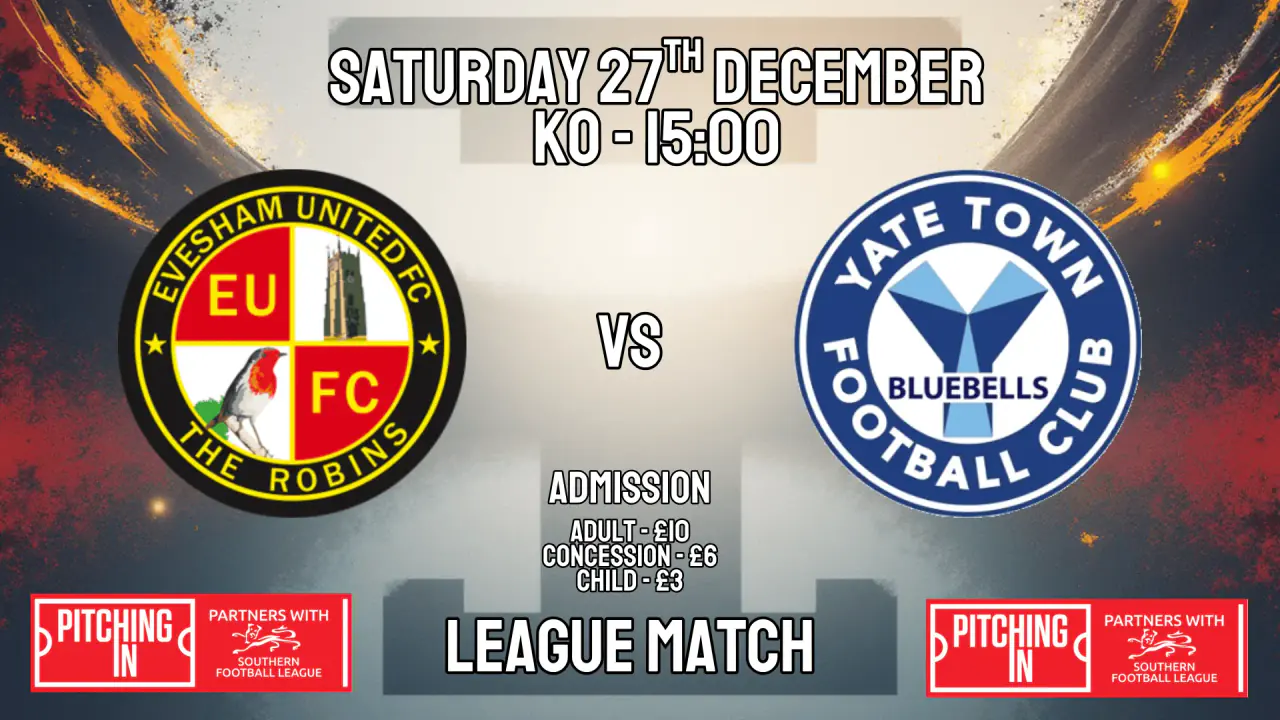 Evesham United FC vs Yate Town FC