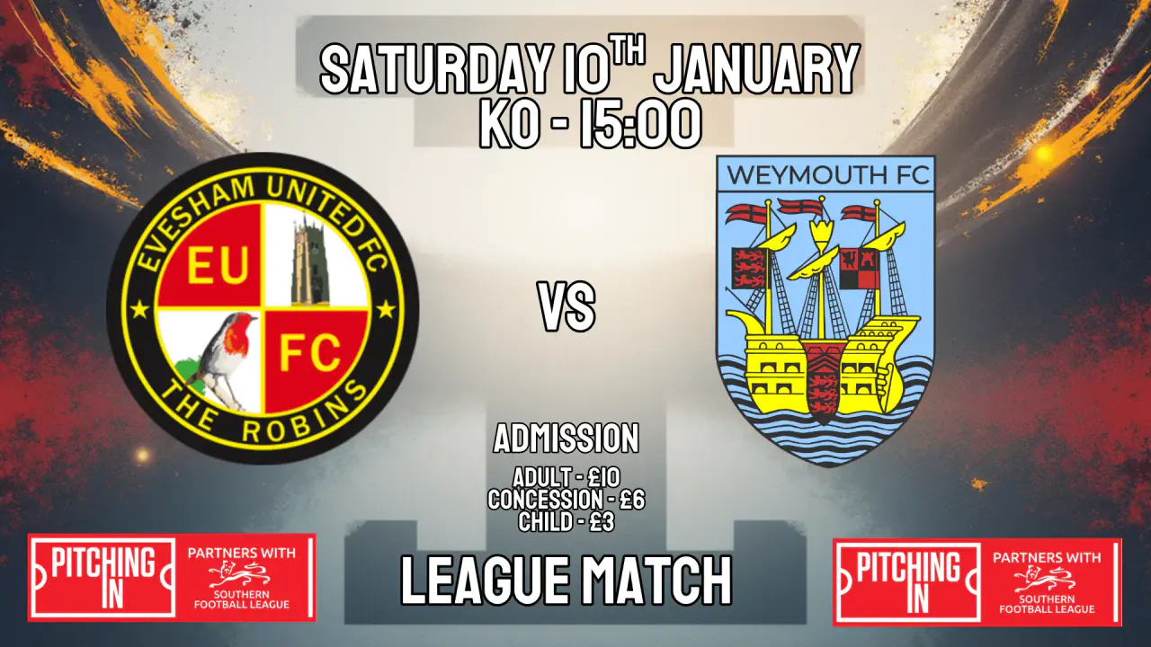 Evesham United FC vs Weymouth FC