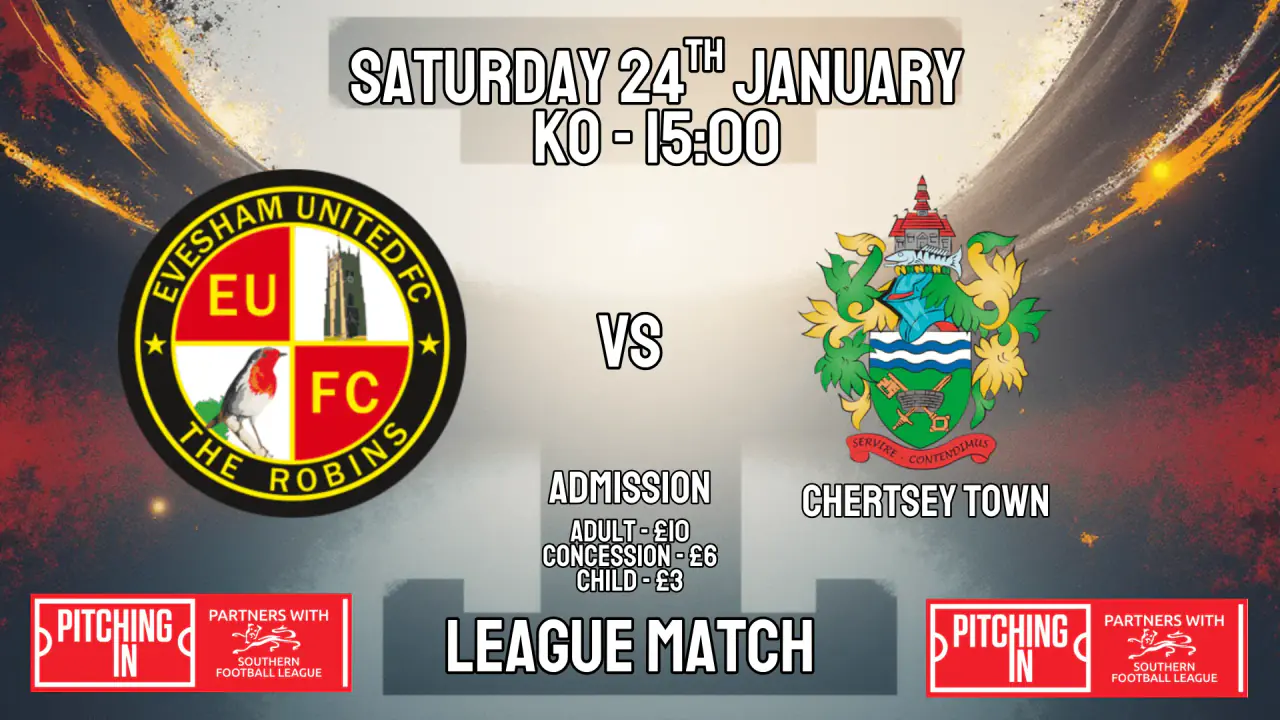 Evesham United FC vs Chertsey Town F.C.
