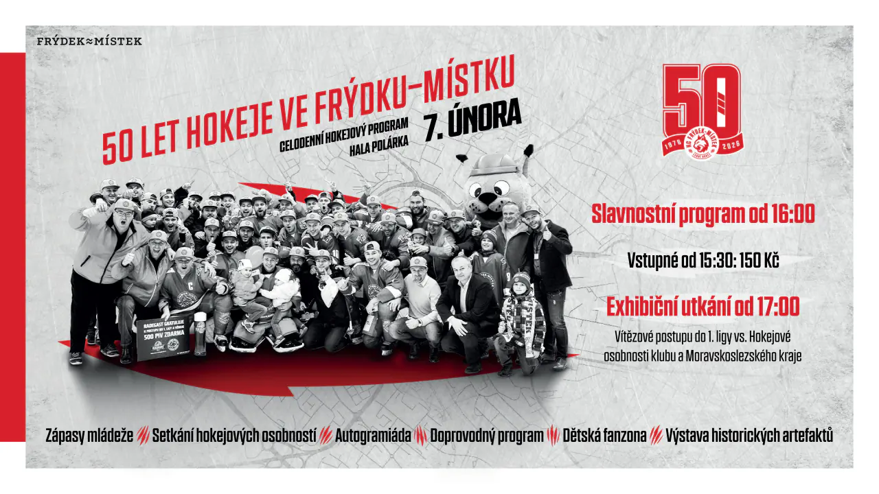 50 let hokeje ve Frýdku-Místku