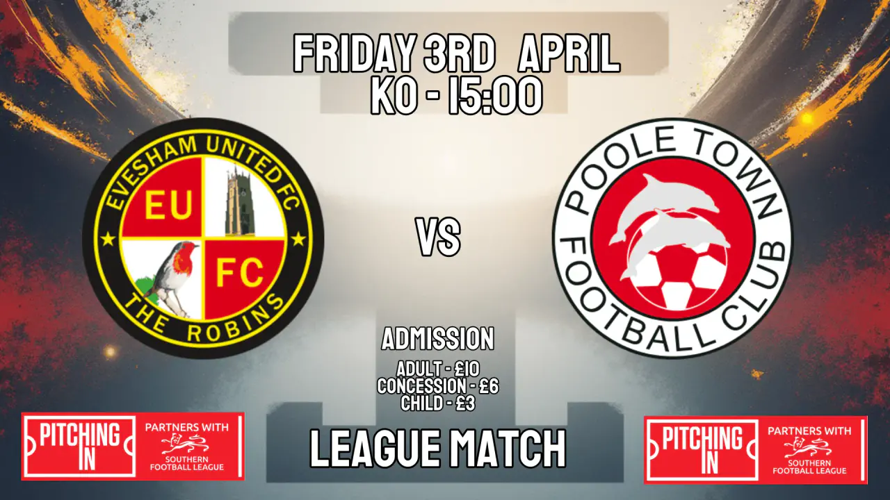 Evesham United FC vs Poole Town FC