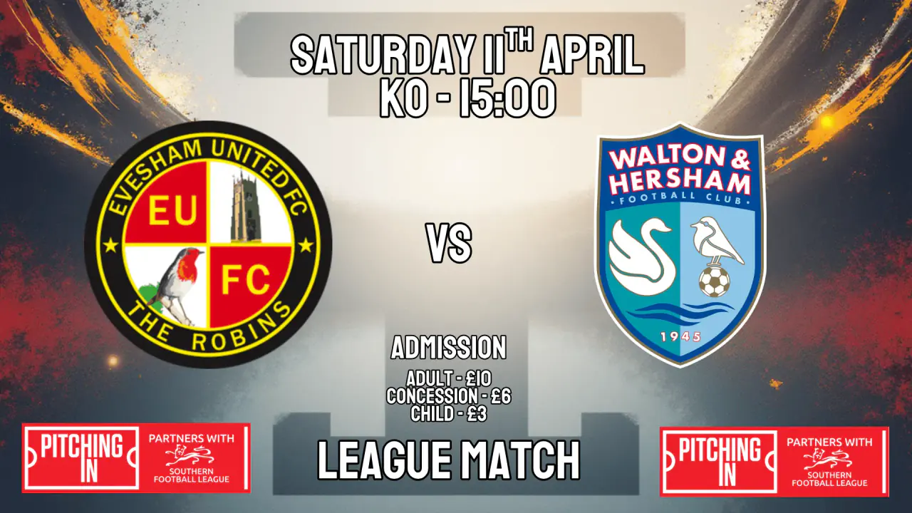 Evesham United FC vs Walton & Hersham FC