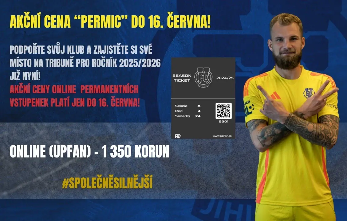 FC Vysočina Jihlava - permanentní vstupenka 2025/26