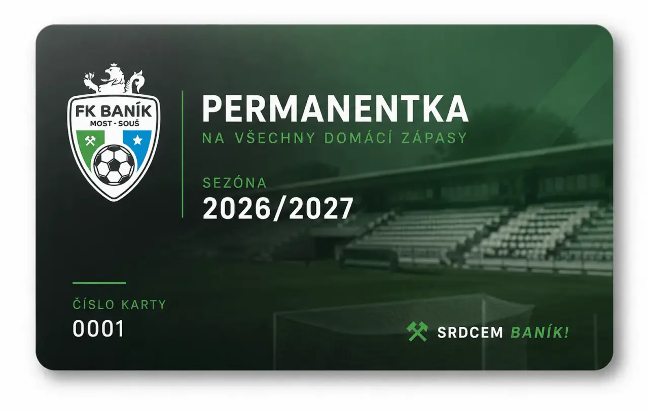 FK Baník Most-Souš - Permanentky 2026/2027