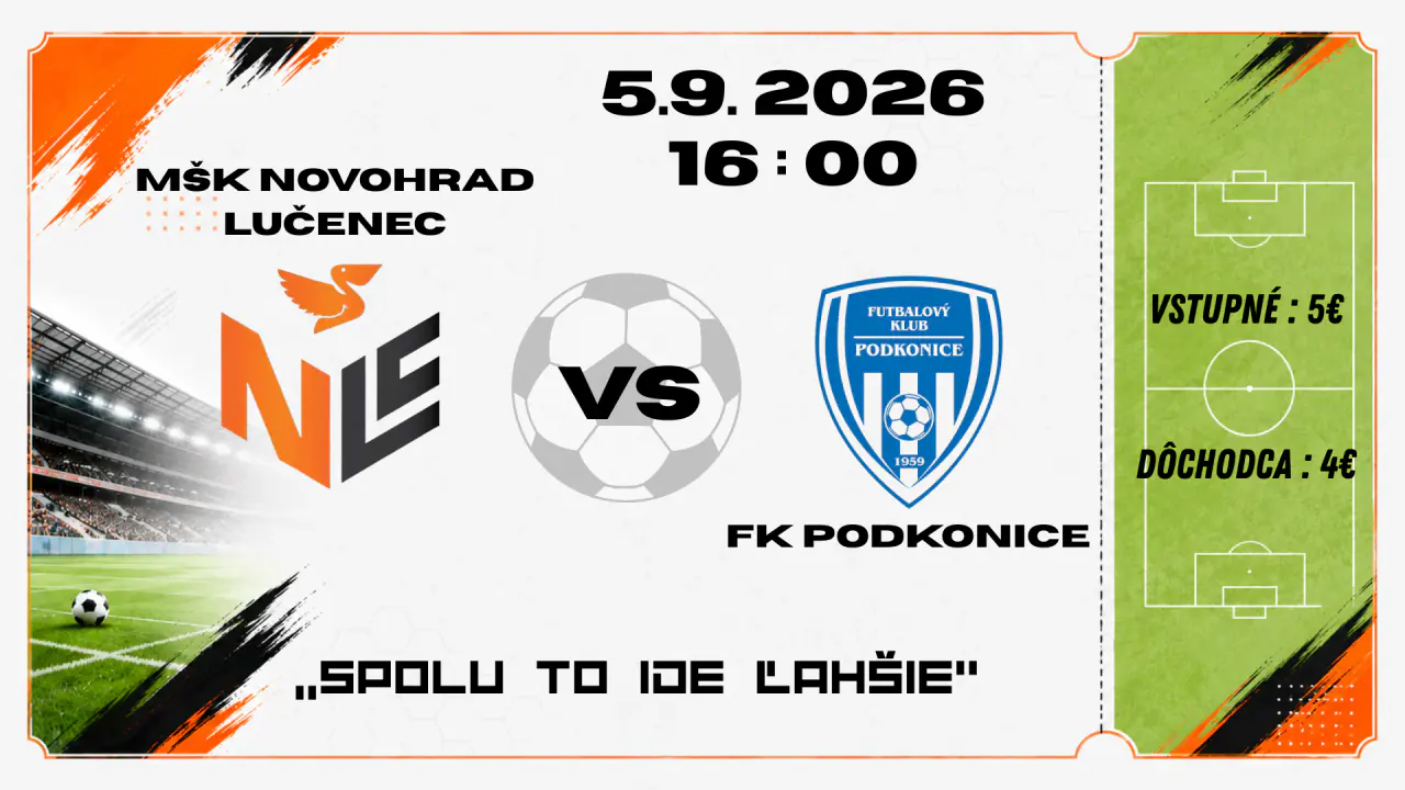 MŠK Novohrad Lučenec vs FK Podkonice