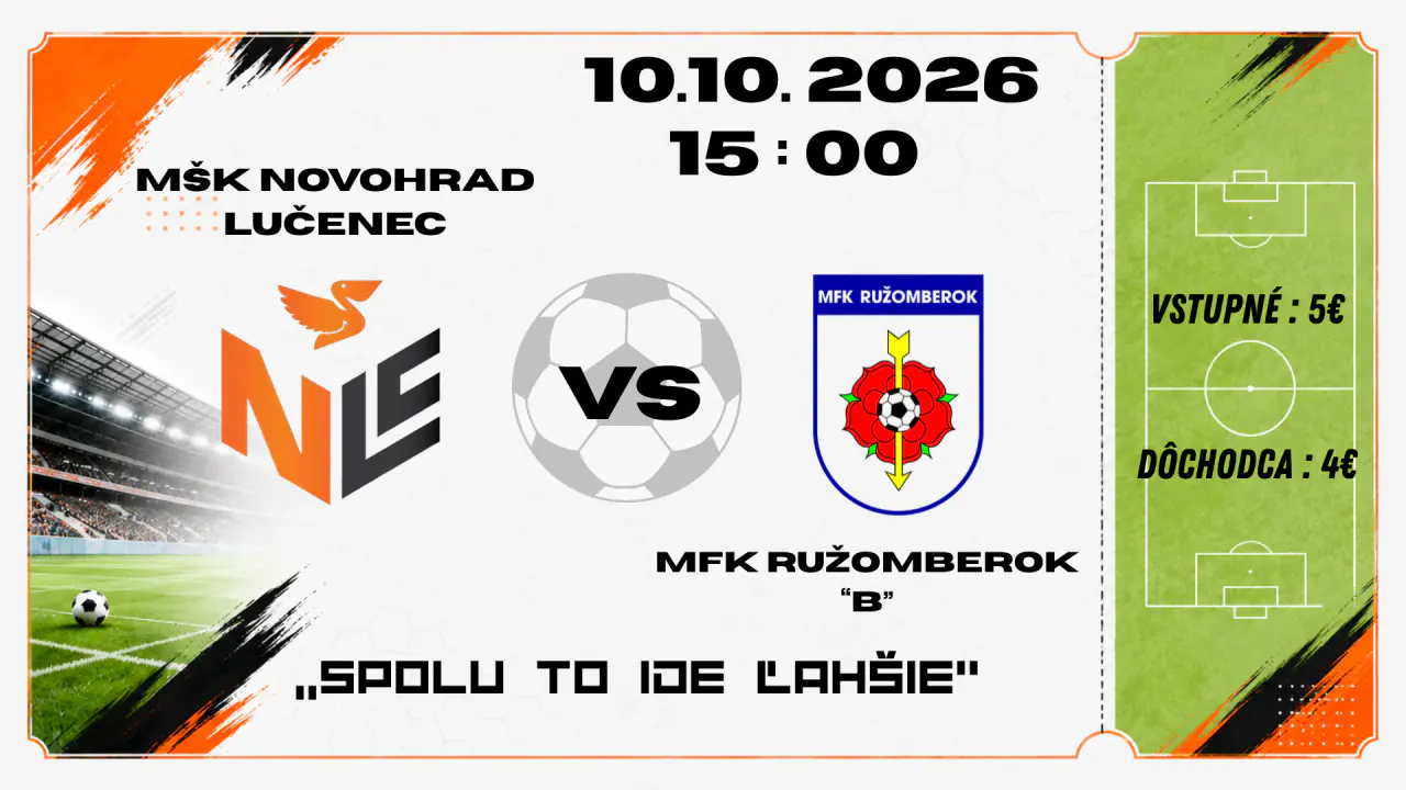 MŠK Novohrad Lučenec vs MFK Ružomberok "B"
