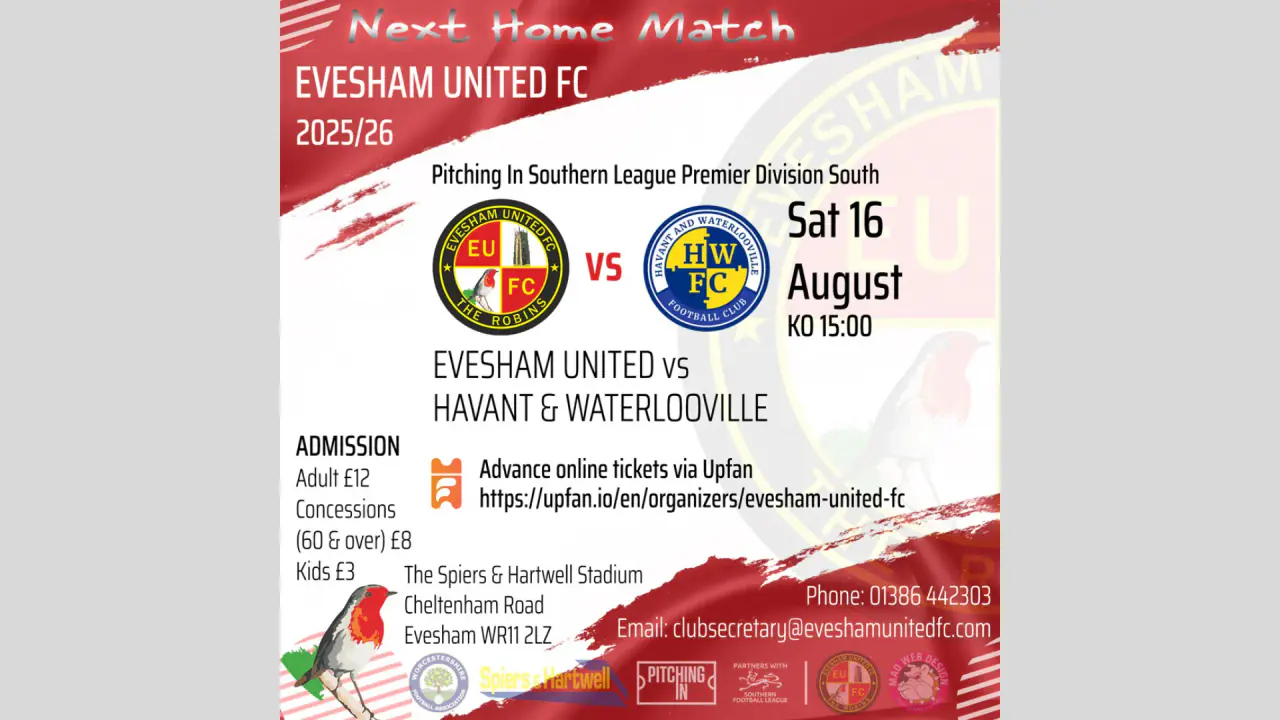 Evesham United FC vs Havant & Waterlooville